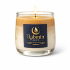Rabmin Aura Premium Coffee Latte Scented Soy Candle – Long Lasting Handmade Natural Candle, Luxury Home Fragrance & Gift
